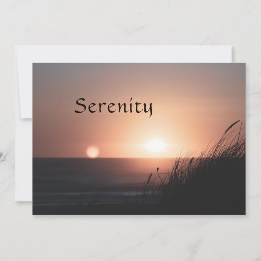 Sereniteit Feestdagenkaart (Voorkant)