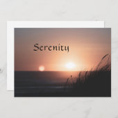 Sereniteit Feestdagenkaart (Voorkant / Achterkant)