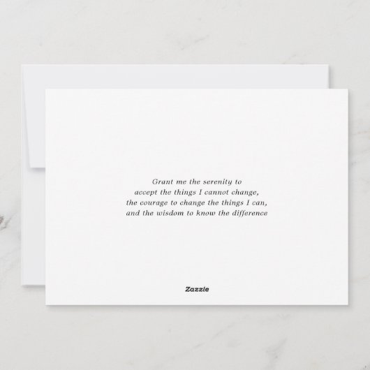 Sereniteit Feestdagenkaart (Achterkant)