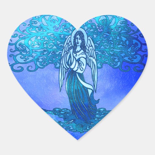 Sereniteit Hart Sticker (Voorkant)