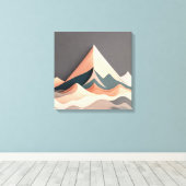 Sereniteit in Asymmetrie Canvas Afdruk (Insitu (Houten vloer))