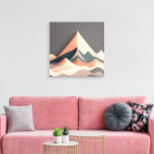 Sereniteit in Asymmetrie Canvas Afdruk (Insitu (Woonkamer))