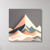 Sereniteit in Asymmetrie Canvas Afdruk (Voorkant)