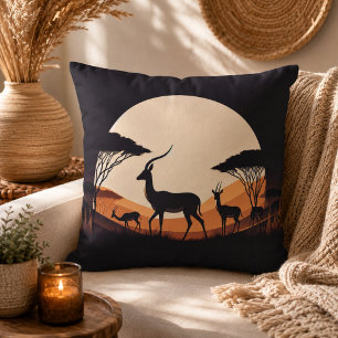 Sereniteit in Beweging Antilope-Geïnspireerd Kussen