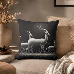 Sereniteit in Beweging Antilope-Geïnspireerd Kussen