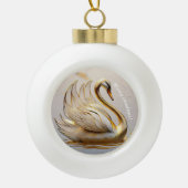 "Sereniteit in beweging" Keramische Bal Ornament (Voorkant)