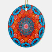 Sereniteit in Beweging: Radiant Mandala Keramisch Ornament (Links)