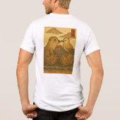 Sereniteit in beweging. Ukiyo-e Dreams beroemd gem Tri-Blend Shirt (Achterkant)