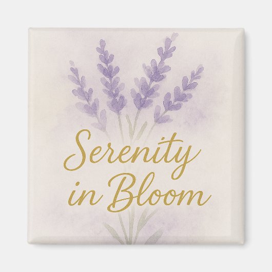 Sereniteit in bloei — magneet (Voorkant)