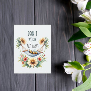 Sereniteit in Bloom - Bee & Daisy Harmony Briefkaart