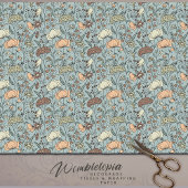 Sereniteit in Bloom Blauwgroen Wildflower Decoupag Tissuepapier