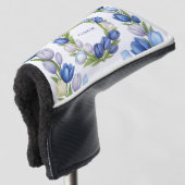 Sereniteit in Bloom Pastel Tulp Bloemen Home Decor Golfheadcover (3/4 voorkant)