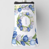 Sereniteit in Bloom Pastel Tulp Bloemen Home Decor Golfheadcover (Draai 90)
