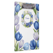 Sereniteit in Bloom Pastel Tulp Bloemen Home Decor Klembord (Rechts)
