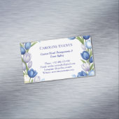 Sereniteit in Bloom Pastel Tulp Bloemen Home Decor Magnetisch Visitekaartje (Voorbeeld)