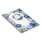 Sereniteit in Bloom Pastel Tulp Bloemen Home Decor Notitieboek (Rechterzijde)