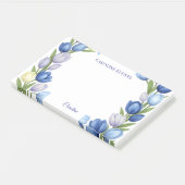 Sereniteit in Bloom Pastel Tulp Bloemen Home Decor Post-it® Notes (Schuin)
