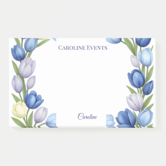 Sereniteit in Bloom Pastel Tulp Bloemen Home Decor Post-it® Notes (Voorkant)