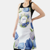 Sereniteit in Bloom Pastel Tulp Bloemen Home Decor Schort (Insitu)