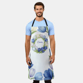 Sereniteit in Bloom Pastel Tulp Bloemen Home Decor Schort (Gedragen)