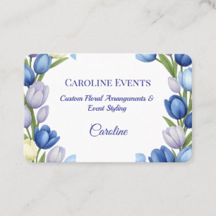 Sereniteit in Bloom Pastel Tulp Bloemen Home Decor Visitekaartje