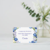 Sereniteit in Bloom Pastel Tulp Bloemen Home Decor Visitekaartje (Staand voorkant)