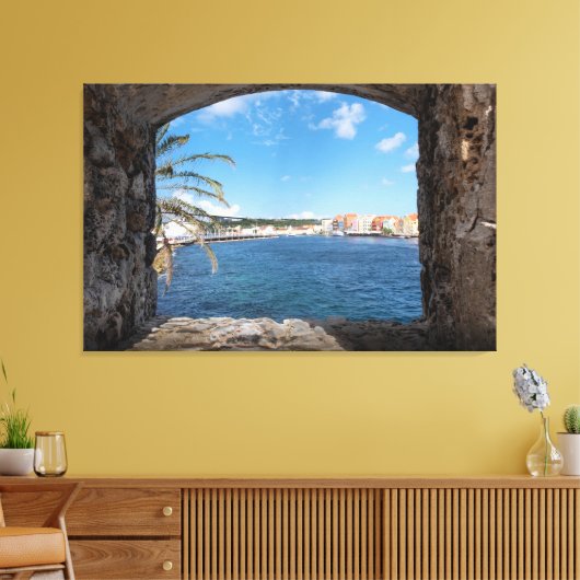 Sereniteit in Curacao Canvas Afdruk (Insitu (Woonkamer))