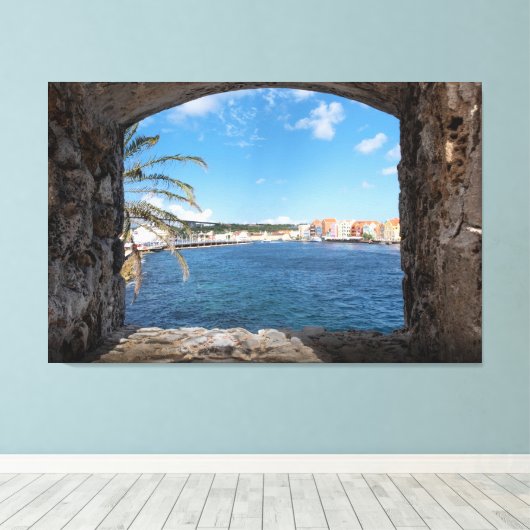 Sereniteit in Curacao Canvas Afdruk (Insitu (Houten vloer))