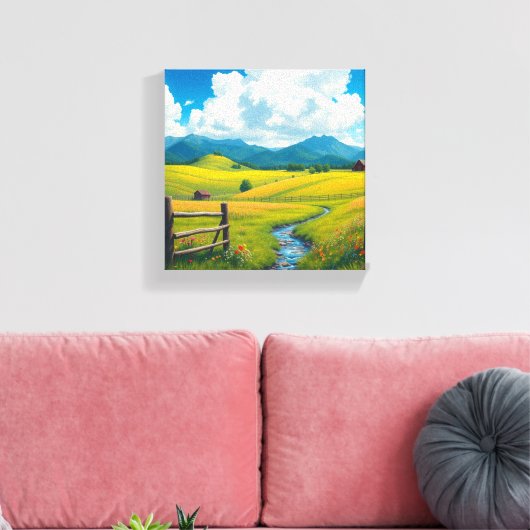 Sereniteit in de Natuur Canvas Afdruk (Insitu (Woonkamer))