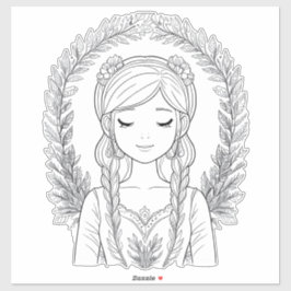 Sereniteit in de omhelzing van Natuur Sticker