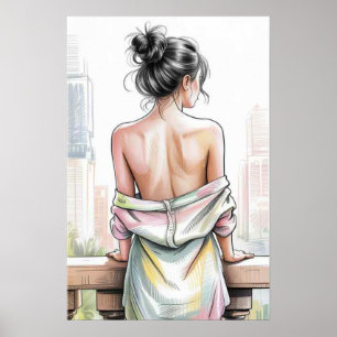 Sereniteit in de stad poster