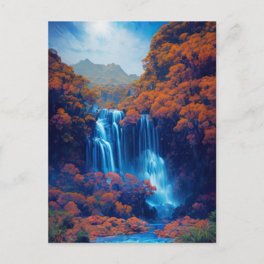 Sereniteit in de tinten van Azure Briefkaart (Voorkant)