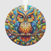 Sereniteit in de Tuin Een Bankje Onder Bloemen Ornament (achterkant)