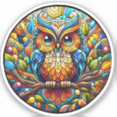 Sereniteit in de Tuin Een Bankje Onder Bloemen Sticker (Voorkant)