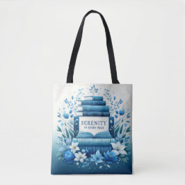Sereniteit in elke pagina tote bag