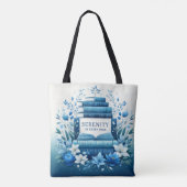 Sereniteit in elke pagina tote bag (Achterkant)