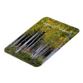 Sereniteit in Gold en Green Aspen's Flagstaff Magneet (Linkerzijde)