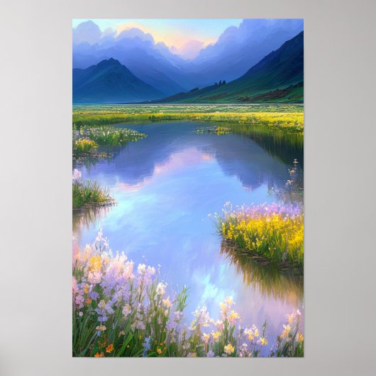 Sereniteit in Groen Poster (Voorkant)