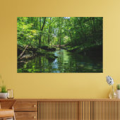 Sereniteit in het bos canvas afdruk (Insitu (Woonkamer))