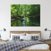 Sereniteit in het bos canvas afdruk (Insitu (Slaapkamer))
