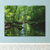 Sereniteit in het bos canvas afdruk (Insitu (Houten vloer))
