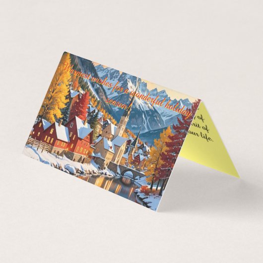 Sereniteit in het dorp kaart (Voorkant)