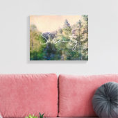sereniteit in het landschap van de bergdenbomen in canvas afdruk (Insitu (Woonkamer))