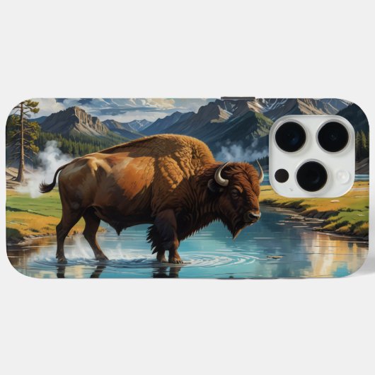 Sereniteit in het wild - Buffalo Case-Mate iPhone Case (Achterkant (horizontaal))