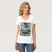 Sereniteit in het wild - Buffalo T-shirt (Voorkant volledig)