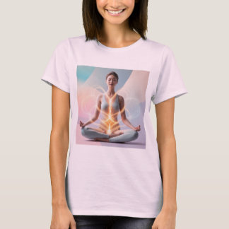 Sereniteit in meditatie - Spirituele energiestroom T-shirt