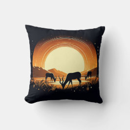 Sereniteit in Motion antilope geïnspireerd Kussen