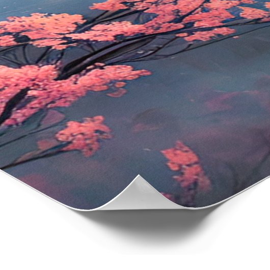 Sereniteit in Mountain's Embrace Poster (Hoek)