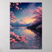 Sereniteit in Mountain's Embrace Poster (Voorkant)