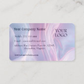 Sereniteit in roze Abstracte huwelijkscoördinator Visitekaartje (Achterkant)